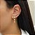 Brinco Gotas Pendente em Ouro 18K Alongado - Imagem 6