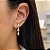 Brinco Gotas Pendente em Ouro 18K Alongado - Imagem 9