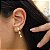 Brinco Gotas Pendente em Ouro 18K Alongado - Imagem 4