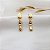 Brinco Gotas Pendente em Ouro 18K Alongado - Imagem 7