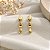 Brinco Gotas Pendente em Ouro 18K Alongado - Imagem 2