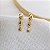 Brinco Gotas Pendente em Ouro 18K Alongado - Imagem 10