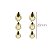 Brinco Gotas Pendente em Ouro 18K Alongado - Imagem 3