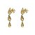 Brinco Gotas Pendente em Ouro 18K Alongado - Imagem 5