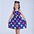 Vestido infantil estampa tema de bolinhas modelo ciganinha - Imagem 1