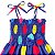 Vestido infantil estampa tema de bolinhas modelo ciganinha - Imagem 2