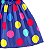 Vestido infantil estampa tema de bolinhas modelo ciganinha - Imagem 6