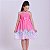 Vestido infantil estampa chuva de amor modelo ciganinha - Imagem 1