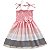 Vestido infantil listrado listra horizontal modelo ciganinha - Imagem 7