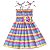 Vestido infantil listrado listra horizontal modelo ciganinha - Imagem 9