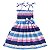 Vestido infantil listrado listra horizontal modelo ciganinha - Imagem 5