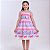 Vestido infantil estampa tema do Unicórnio modelo ciganinha - Imagem 1