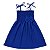 Vestido infantil menina Azul Royal alcinha modelo ciganinha - Imagem 1