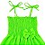 Vestido infantil menina Verde neon alcinha modelo ciganinha - Imagem 3