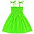 Vestido infantil menina Verde neon alcinha modelo ciganinha - Imagem 7