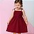 Vestido infantil menina Marsala de alcinha modelo ciganinha - Imagem 1