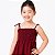 Vestido infantil menina Marsala de alcinha modelo ciganinha - Imagem 5