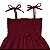 Vestido infantil menina Marsala de alcinha modelo ciganinha - Imagem 3