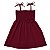 Vestido infantil menina Marsala de alcinha modelo ciganinha - Imagem 1