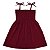 Vestido infantil menina Marsala de alcinha modelo ciganinha - Imagem 7