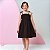 Vestido infantil menina cor Preto alcinha modelo ciganinha - Imagem 1