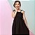 Vestido infantil menina cor Preto alcinha modelo ciganinha - Imagem 6
