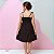 Vestido infantil menina cor Preto alcinha modelo ciganinha - Imagem 7