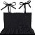 Vestido infantil menina cor Preto alcinha modelo ciganinha - Imagem 3