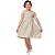 Vestido infantil menina cor Bege de alcinha modelo ciganinha - Imagem 7