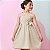 Vestido infantil menina cor Bege de alcinha modelo ciganinha - Imagem 1
