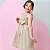 Vestido infantil menina cor Bege de alcinha modelo ciganinha - Imagem 4