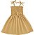 Vestido infantil menina cor Bege de alcinha modelo ciganinha - Imagem 1