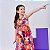 Vestido infantil menina estampa Alegre modelo alcinha zíper - Imagem 2