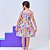 Vestido infantil menina estampa Animais modelo de alcinha - Imagem 7