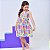 Vestido infantil menina estampa Animais modelo de alcinha - Imagem 5