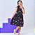 Vestido infantil menina estampa Planetas modelo de alcinha - Imagem 5