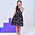 Vestido infantil menina estampa Planetas modelo de alcinha - Imagem 2