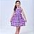 Vestido infantil menina estampado Xadrez modelo de alcinha - Imagem 5
