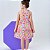 Vestido infantil menina estampa Reino animal modelo alcinha - Imagem 7