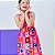 Vestido infantil menina moda estampa Feliz modelo alcinha - Imagem 3