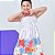 Vestido infantil menina moda tema dos Gatos modelo ciganinha - Imagem 5