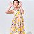 Vestido infantil meninas estampa fruta lima modelo alcinha - Imagem 6