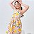 Vestido infantil meninas estampa fruta lima modelo alcinha - Imagem 2