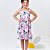 Vestido infantil meninas tema Panda e coração modelo alcinha - Imagem 3