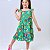 Vestido infantil meninas estampa Coração arco íris cor verde - Imagem 2