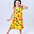 Vestido infantil meninas estampa de Florzinha cor amarelo - Imagem 4