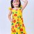 Vestido infantil meninas estampa de Florzinha cor amarelo - Imagem 2
