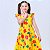Vestido infantil meninas estampa de Florzinha cor amarelo - Imagem 3