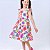 Vestido infantil meninas festa casual estampa de Sorrisos - Imagem 3