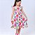 Vestido infantil meninas festa casual estampa de Sorrisos - Imagem 2